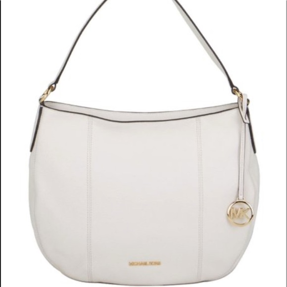 MICHAEL KORS BROOKE LARGE HOBO SHLDR LEATHER LIGHT CREAM COLOR - Picture 2 of 15
